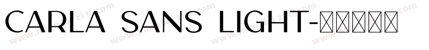 Carla Sans Light字体转换